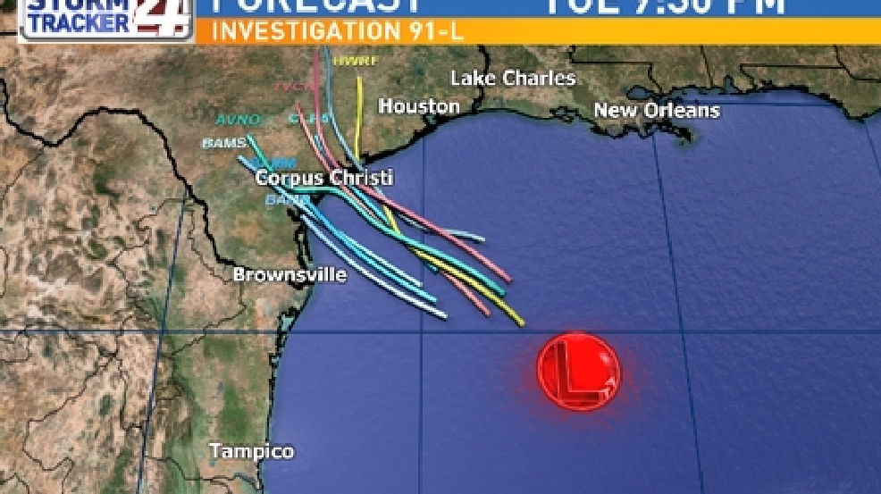 National Hurricane Center Tropical storm in the Gulf of Mexico "very