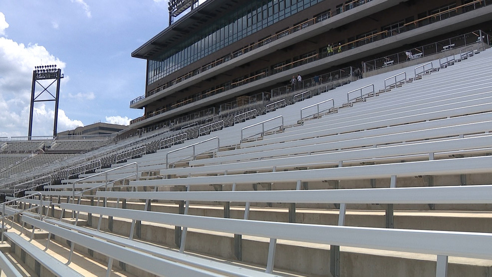 GALLERY Protective Stadium has seating installed as construction moves