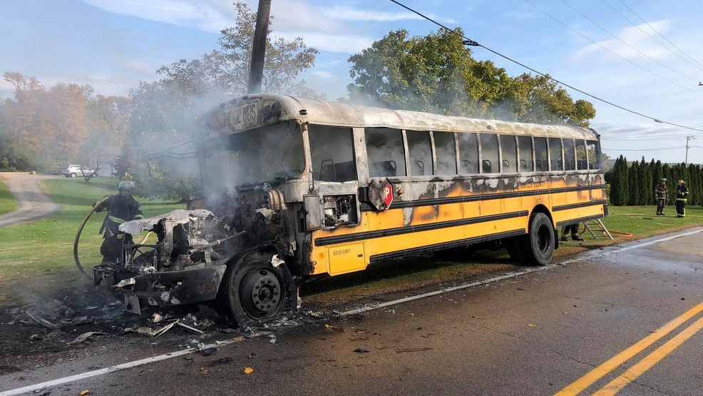 School bus charred by fire in Ohio WSYX