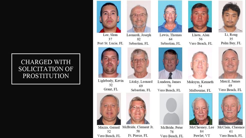 Sex For Sale Over 100 Suspected Johns Sought In Vero