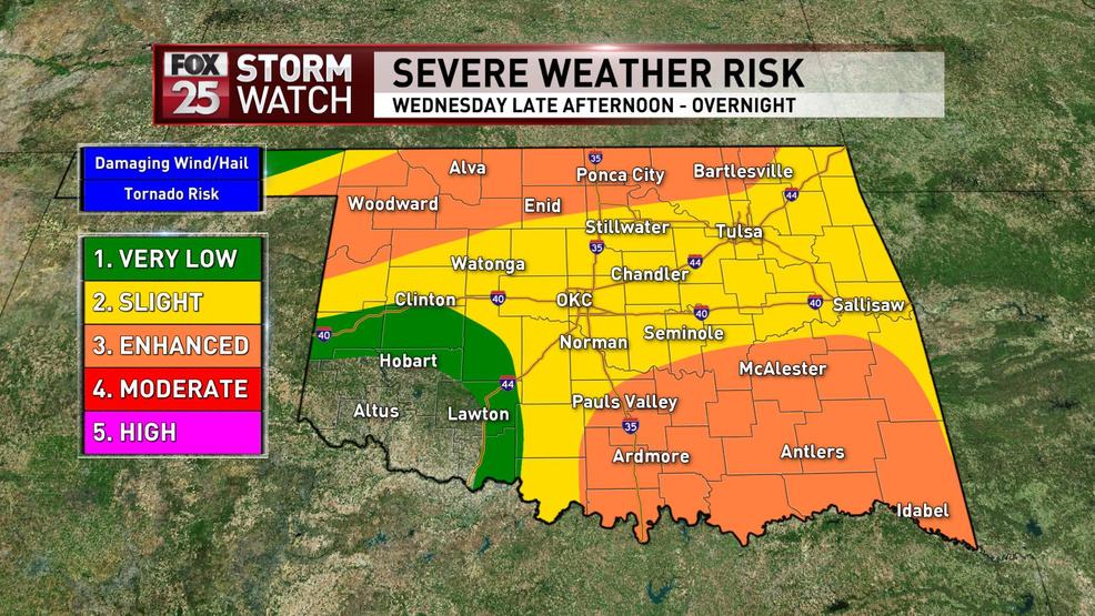 WEATHER ALERT Enhanced risk of severe storms for parts of Oklahoma KOKH