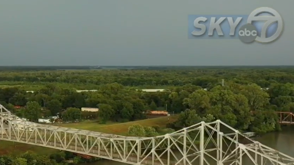 Arkansas by Air Clarendon Bridge KATV