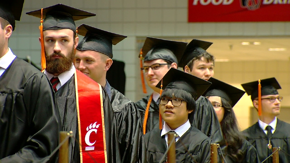 University of Cincinnati holds commencement at new location WKRC