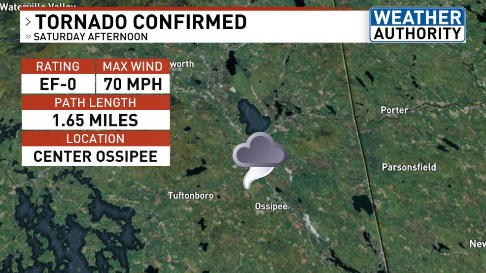 Two tornadoes confirmed in New Hampshire from Saturday storms WGME