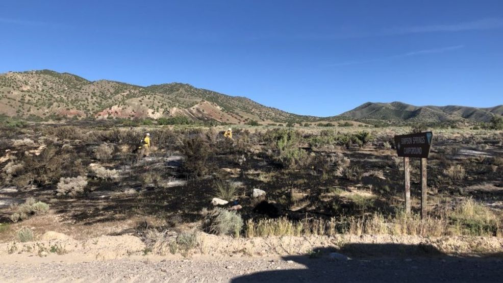 BLM's first grass fire of the season burns campsites KUTV