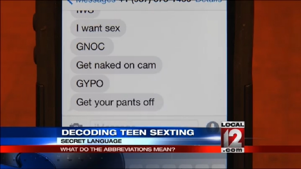 Decoding Teen Sexting What Do The Abbreviations Mean Wkrc
