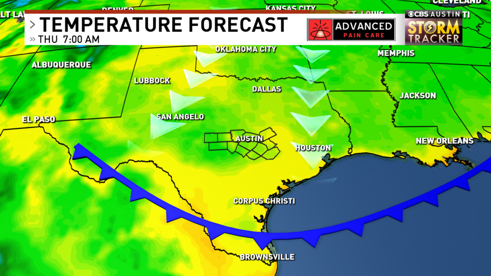 Believe it or not, rare July cold front headed to Central Texas KEYE