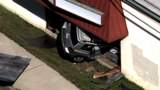 Car crashes into building in Rockville